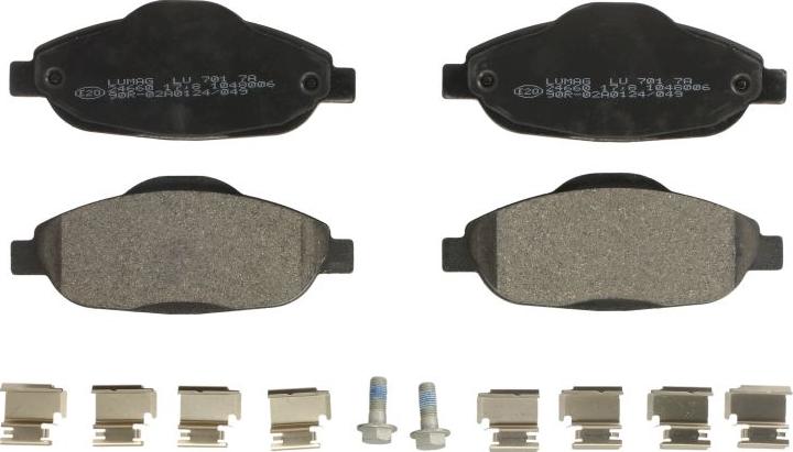 Breck 24660 00 701 00 - Тормозные колодки, дисковые, комплект abcparts.ee