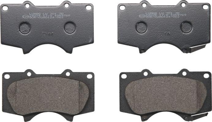 Breck 24024 00 701 10 - Тормозные колодки, дисковые, комплект abcparts.ee