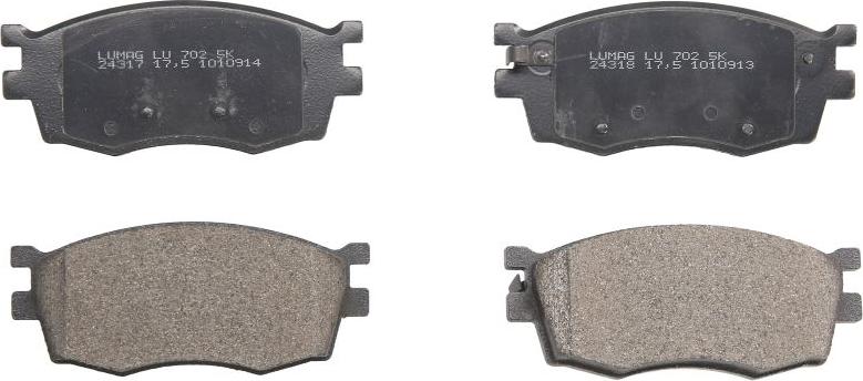 Breck 24317 00 702 00 - Тормозные колодки, дисковые, комплект abcparts.ee