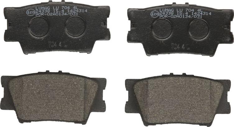 Breck 24338 00 704 00 - Тормозные колодки, дисковые, комплект abcparts.ee