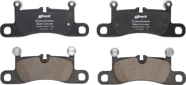 Breck 24721 00 553 00 - Тормозные колодки, дисковые, комплект abcparts.ee