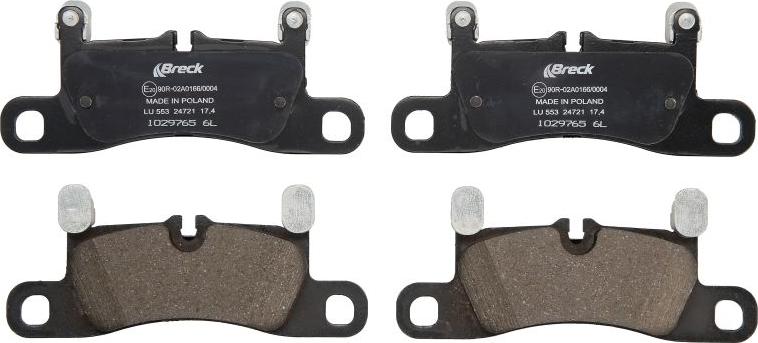 Breck 24721 00 553 10 - Тормозные колодки, дисковые, комплект abcparts.ee