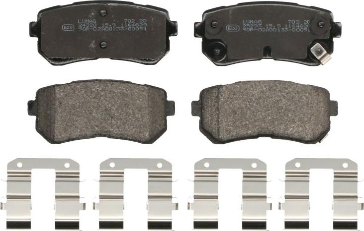 Breck 25292 00 702 00 - Тормозные колодки, дисковые, комплект abcparts.ee