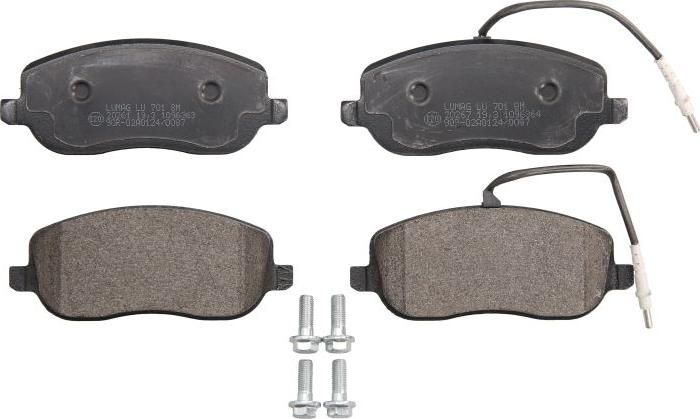 Breck 20261 00 701 00 - Тормозные колодки, дисковые, комплект abcparts.ee