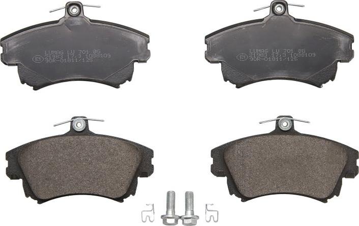 Breck 21983 00 701 10 - Тормозные колодки, дисковые, комплект abcparts.ee