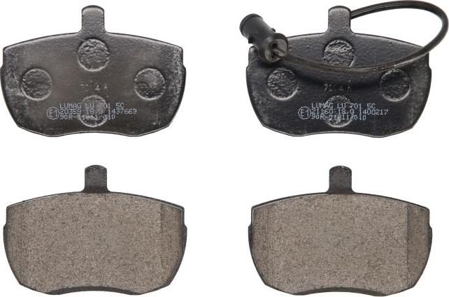 Breck 21160 00 701 10 - Тормозные колодки, дисковые, комплект abcparts.ee