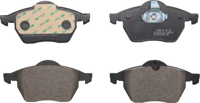 Breck 21829 00 701 00 - Тормозные колодки, дисковые, комплект abcparts.ee