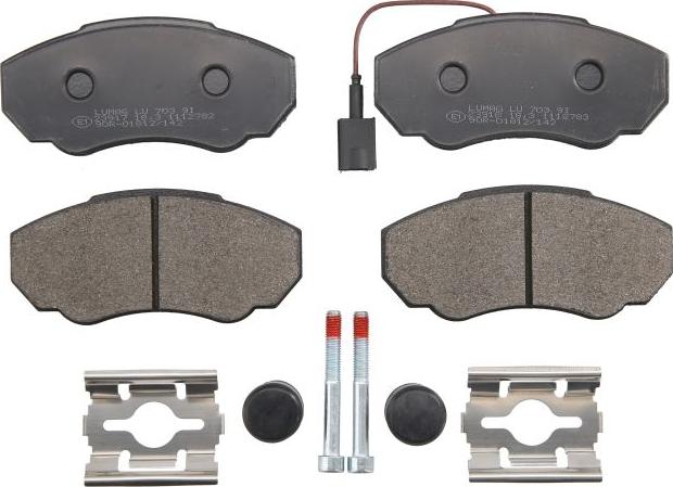 Breck 23917 00 703 10 - Тормозные колодки, дисковые, комплект abcparts.ee