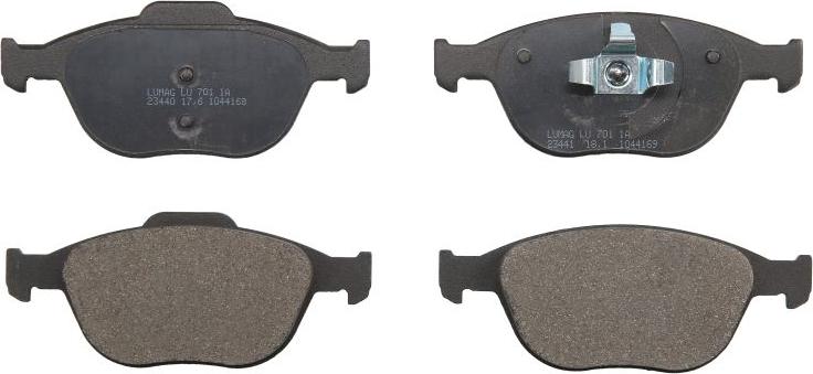 Breck 23440 00 701 00 - Тормозные колодки, дисковые, комплект abcparts.ee