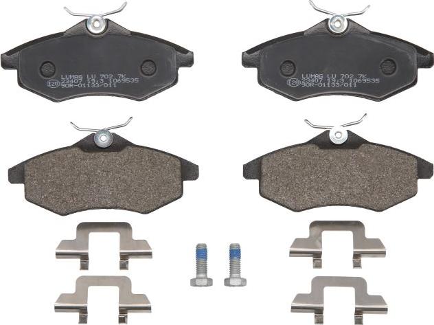 Breck 23407 00 702 00 - Тормозные колодки, дисковые, комплект abcparts.ee