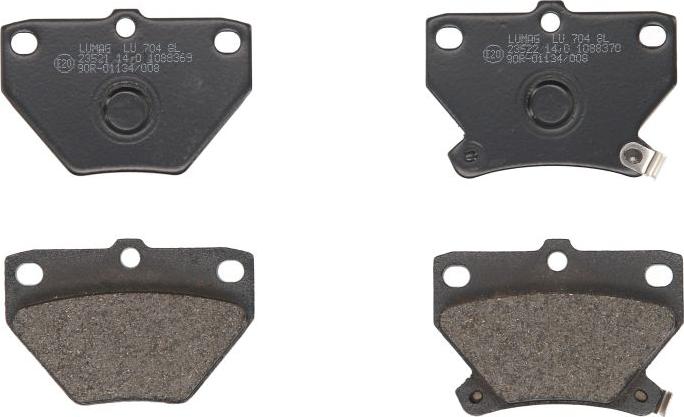 Breck 23521 00 704 10 - Тормозные колодки, дисковые, комплект abcparts.ee