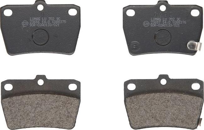 Breck 23656 00 702 10 - Тормозные колодки, дисковые, комплект abcparts.ee