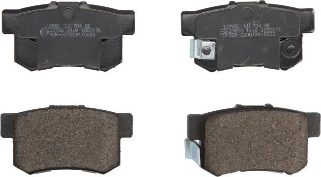 Breck 23652 00 704 00 - Тормозные колодки, дисковые, комплект abcparts.ee