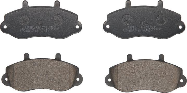 Breck 23302 00 703 00 - Тормозные колодки, дисковые, комплект abcparts.ee