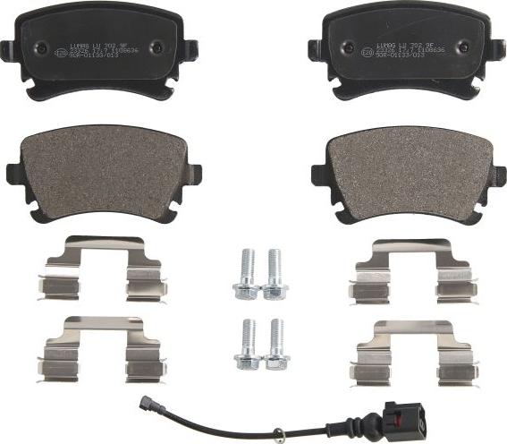 Breck 23326 00 702 10 - Тормозные колодки, дисковые, комплект abcparts.ee