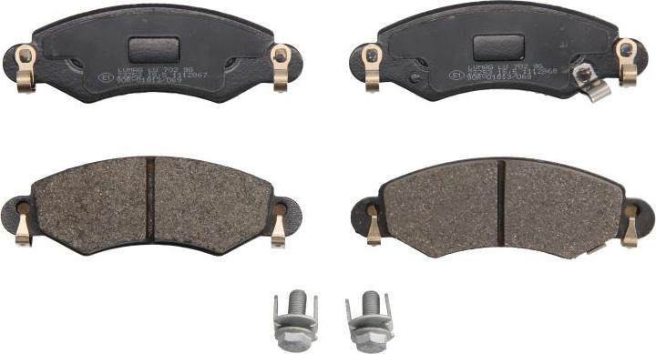 Breck 23253 00 702 10 - Тормозные колодки, дисковые, комплект abcparts.ee