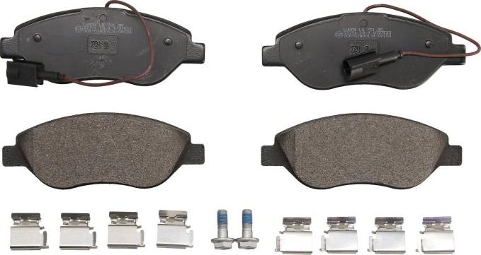 Breck 23711 00 701 00 - Тормозные колодки, дисковые, комплект abcparts.ee