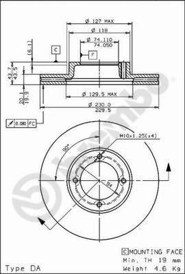 Breco BS 8194 - Тормозной диск abcparts.ee