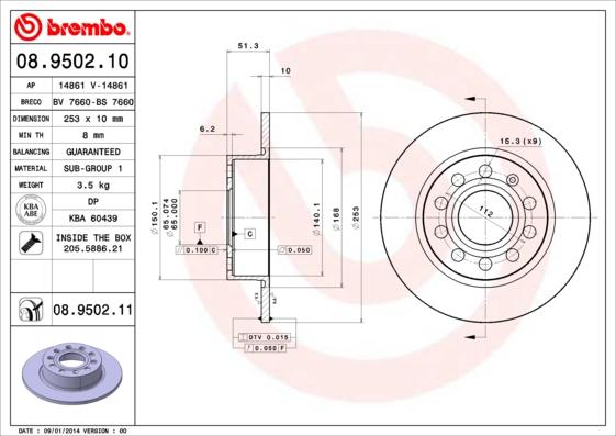 Breco BS 7660 - Тормозной диск abcparts.ee