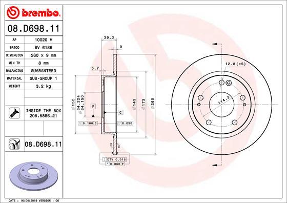 Breco BV 6186 - Тормозной диск abcparts.ee