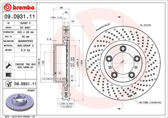 Breco BV 8061 - Тормозной диск abcparts.ee