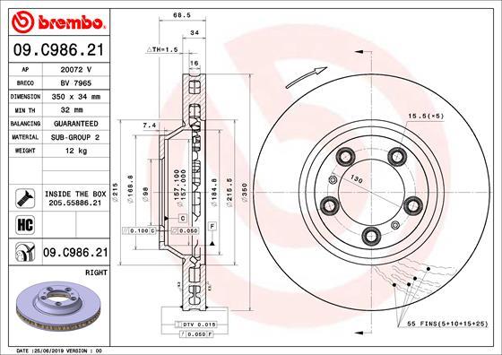 Breco BV 7965 - Тормозной диск abcparts.ee