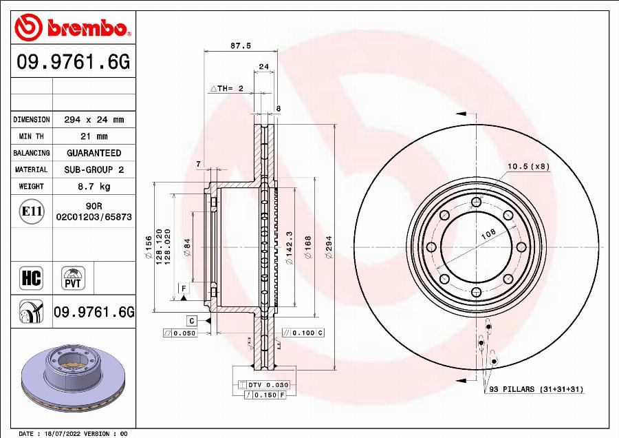 Brembo KT 10 024 - Дисковый тормозной механизм, комплект abcparts.ee