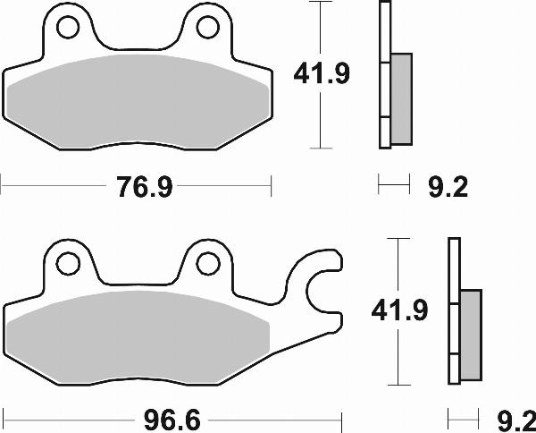 Brembo 07033 - Тормозные колодки, дисковые, комплект abcparts.ee
