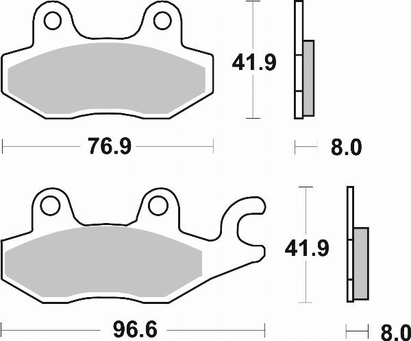 Brembo 07071XS - Тормозные колодки, дисковые, комплект abcparts.ee