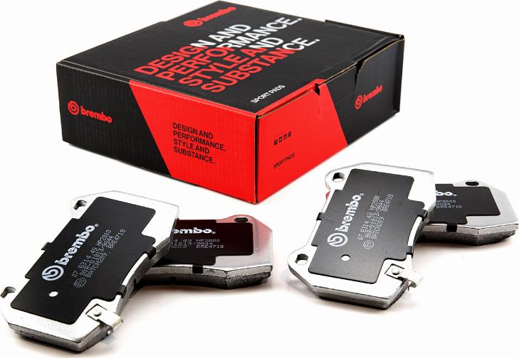 Brembo 07.B314.49 - Комплект высокоэффективных тормозных колодок abcparts.ee