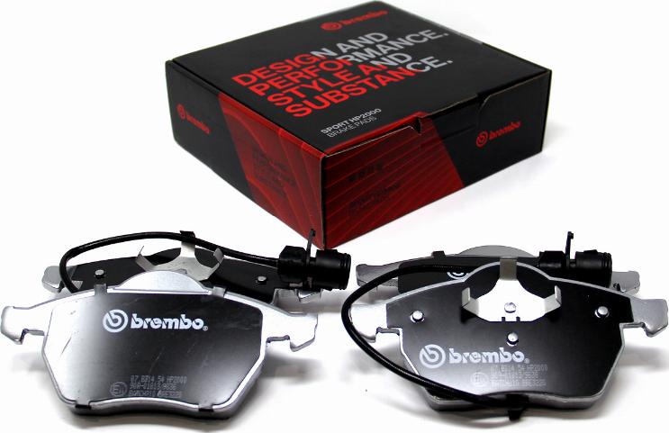 Brembo 07.B314.54 - Комплект высокоэффективных тормозных колодок abcparts.ee