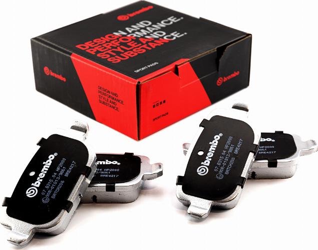 Brembo 07.B315.04 - Комплект высокоэффективных тормозных колодок abcparts.ee