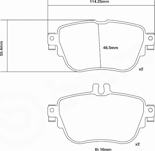 Brembo 07.B315.81 - Комплект высокоэффективных тормозных колодок abcparts.ee