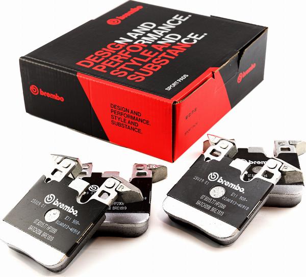 Brembo 07.B315.77 - Комплект высокоэффективных тормозных колодок abcparts.ee