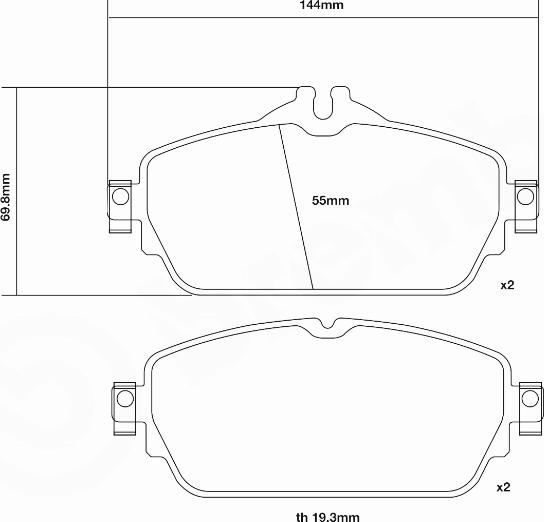 Brembo 07.D435.24 - Комплект высокоэффективных тормозных колодок abcparts.ee