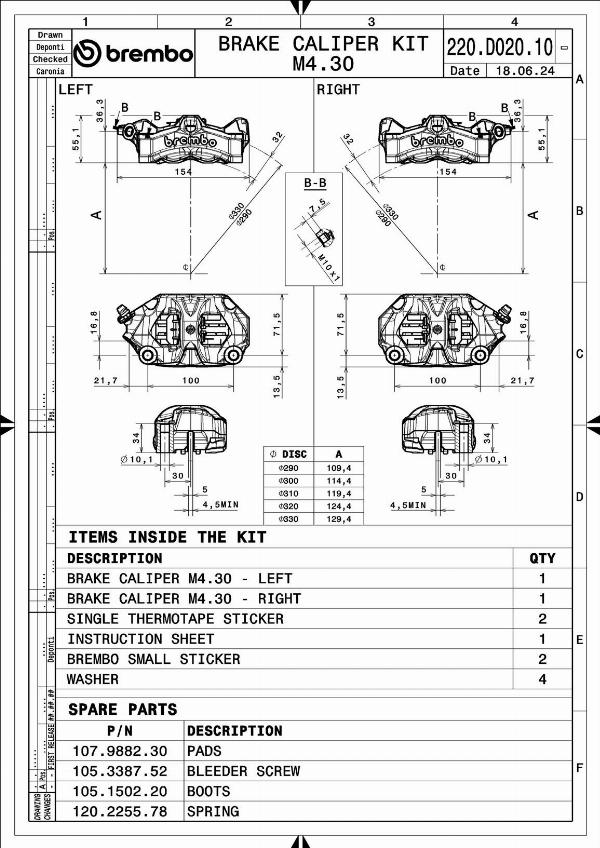 Brembo 220D02010 - Тормозной суппорт abcparts.ee