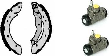 Brembo H 68 060 - Комплект тормозных колодок, барабанные abcparts.ee