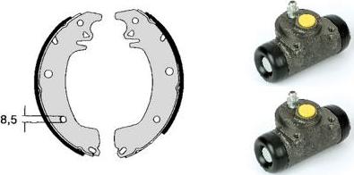 Brembo H 68 028 - Комплект тормозных колодок, барабанные abcparts.ee