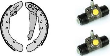 Brembo H 85 034 - Комплект тормозных колодок, барабанные abcparts.ee