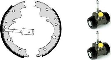 Brembo H A6 005 - Комплект тормозных колодок, барабанные abcparts.ee