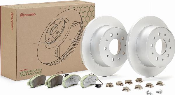 Brembo KT 10 003 - Дисковый тормозной механизм, комплект abcparts.ee