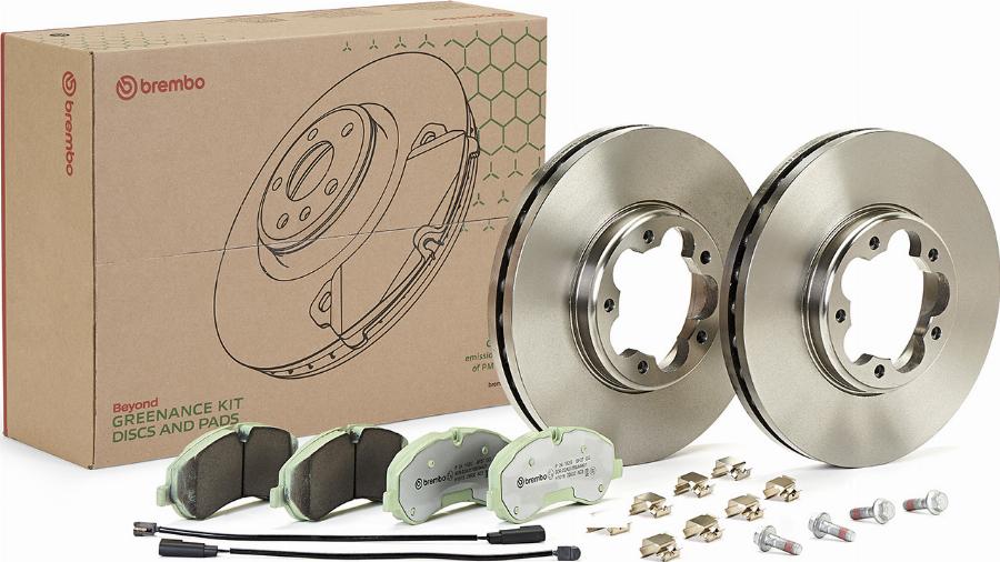 Brembo KT 10 011 - Дисковый тормозной механизм, комплект abcparts.ee