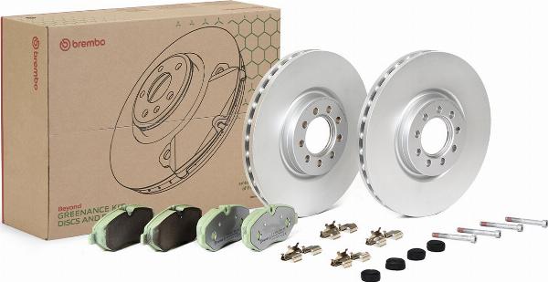 Brembo KT 10 022 - Дисковый тормозной механизм, комплект abcparts.ee