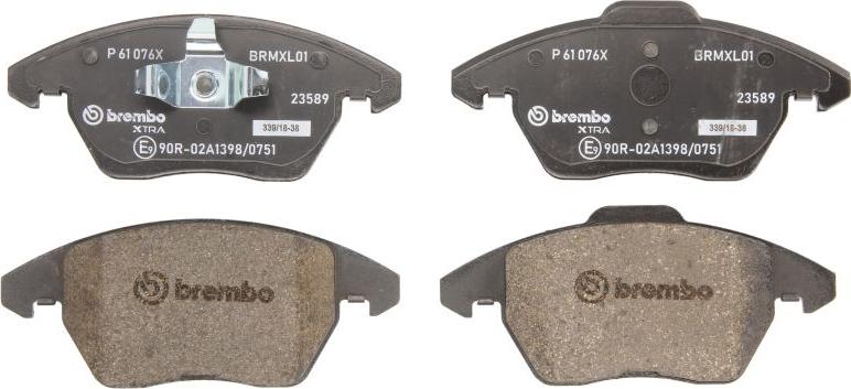 Brembo P 61 076X - Тормозные колодки, дисковые, комплект abcparts.ee