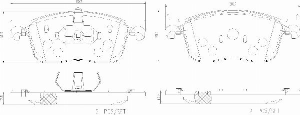 Brembo P 61 134G - Тормозные колодки, дисковые, комплект abcparts.ee
