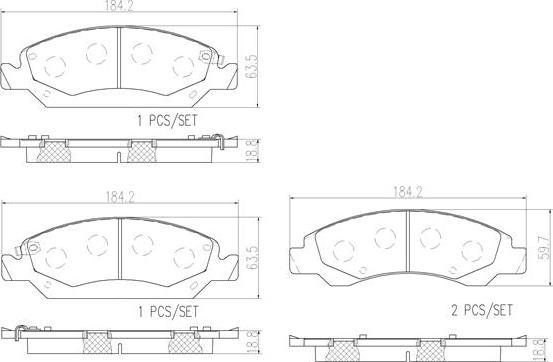 Brembo P09015N - Тормозные колодки, дисковые, комплект abcparts.ee