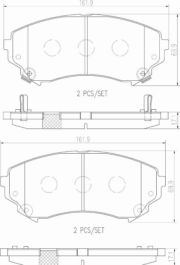 Brembo P09018NX - Тормозные колодки, дисковые, комплект abcparts.ee