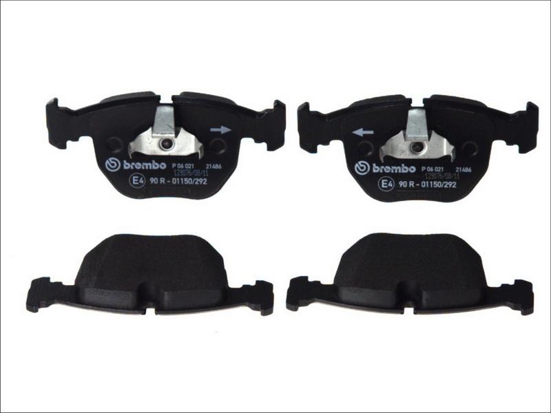 Brembo P 06 021 - Тормозные колодки, дисковые, комплект abcparts.ee