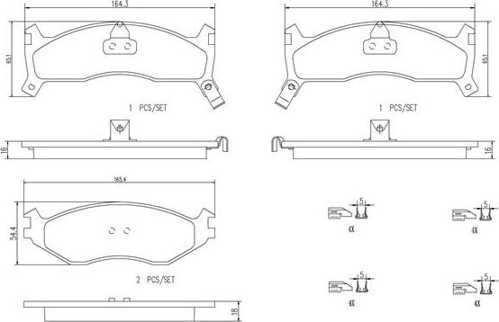 Brembo P11006N - Тормозные колодки, дисковые, комплект abcparts.ee