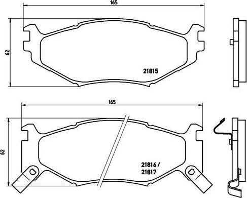 Brembo P 11 007 - Тормозные колодки, дисковые, комплект abcparts.ee